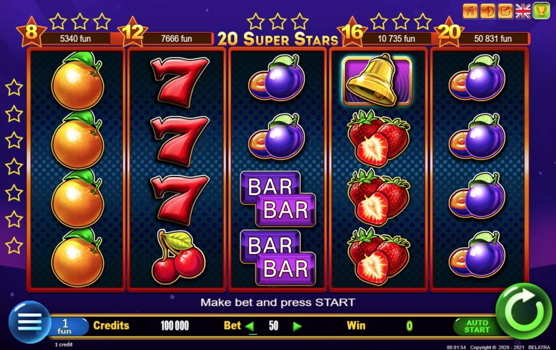Gameplay of 20 Super Stars