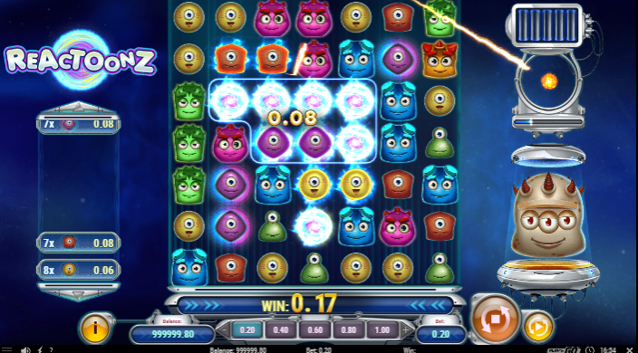 Gameplay of Reactoonz