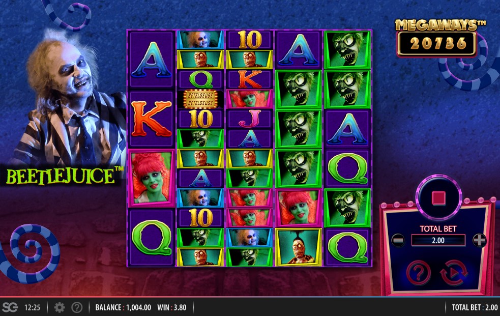 Gameplay of BeetleJuice Megaways