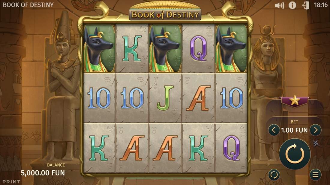Gameplay of Book of Destiny