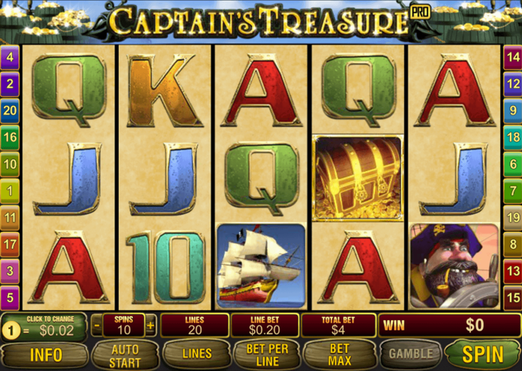 Gameplay of Captains Treasure