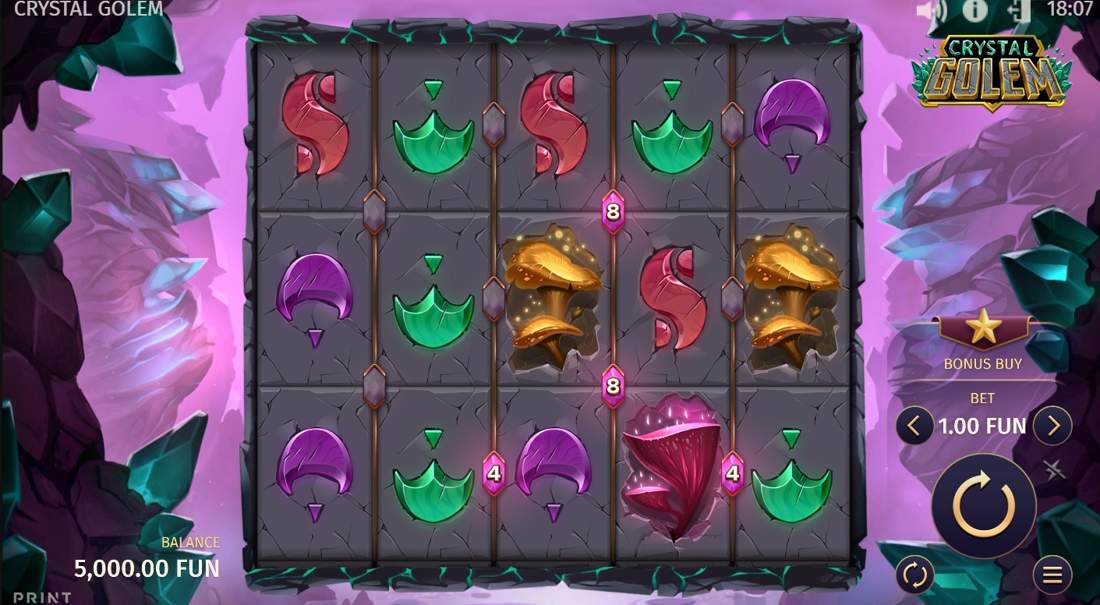 Gameplay of Crystal Golem