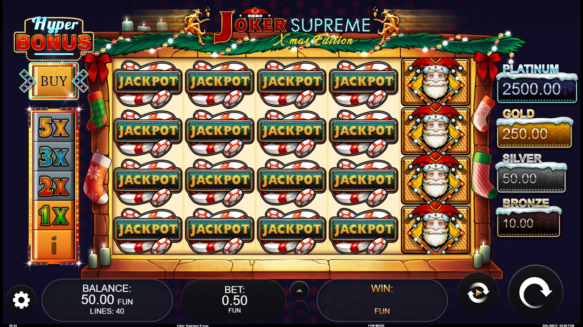 Gameplay of Joker Supreme X-mas Edition