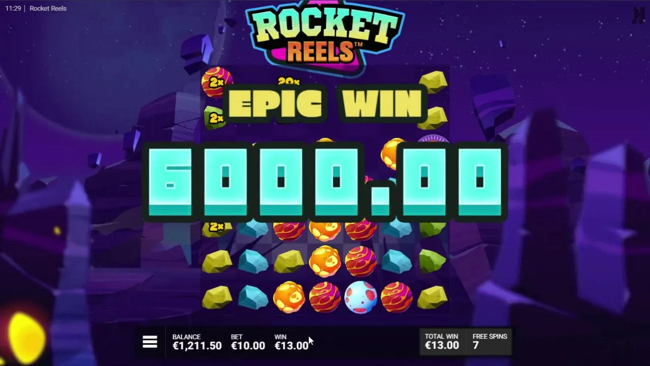 Gameplay of Rocket Reels