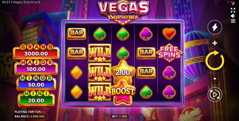 Gameplay of Vegas Starstruck